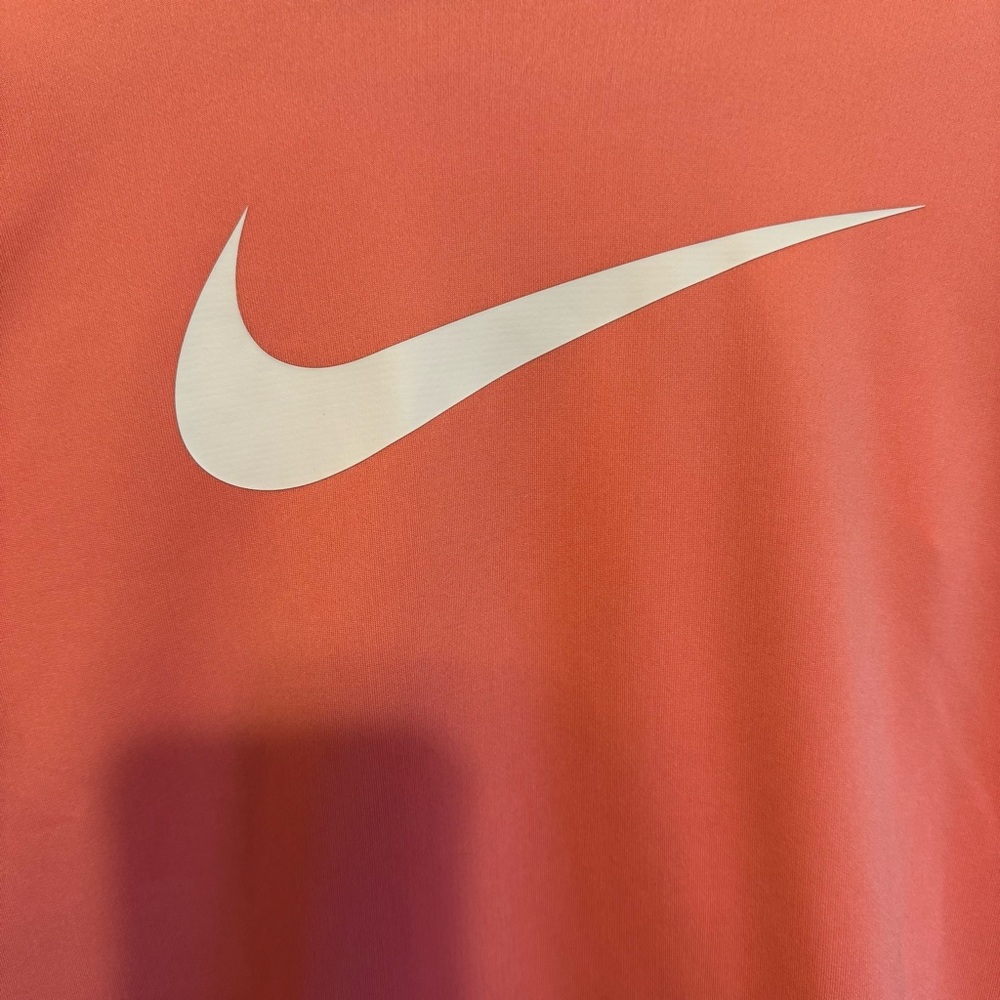 Nike Women's Long Sleeve Tee - Pink and White - Picture 2 of 6
